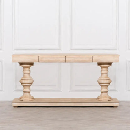 180cm Mango Wood Console Table with Drawers