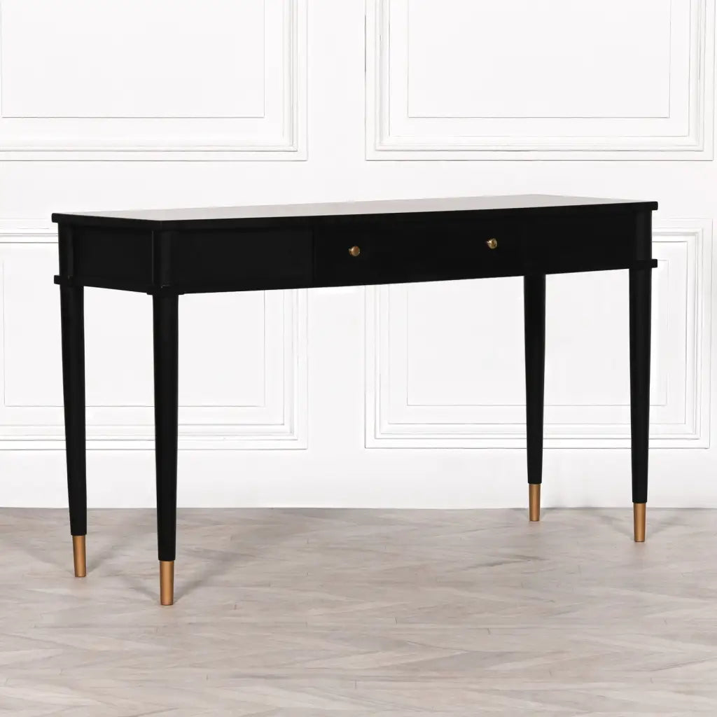 Black Painted Wooden Console Table