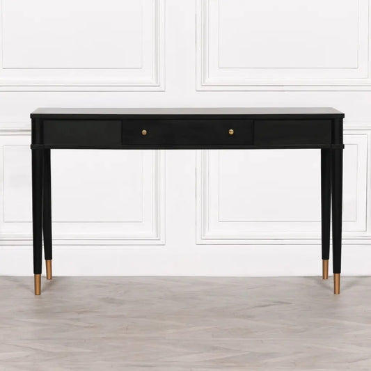 Black Painted Wooden Console Table