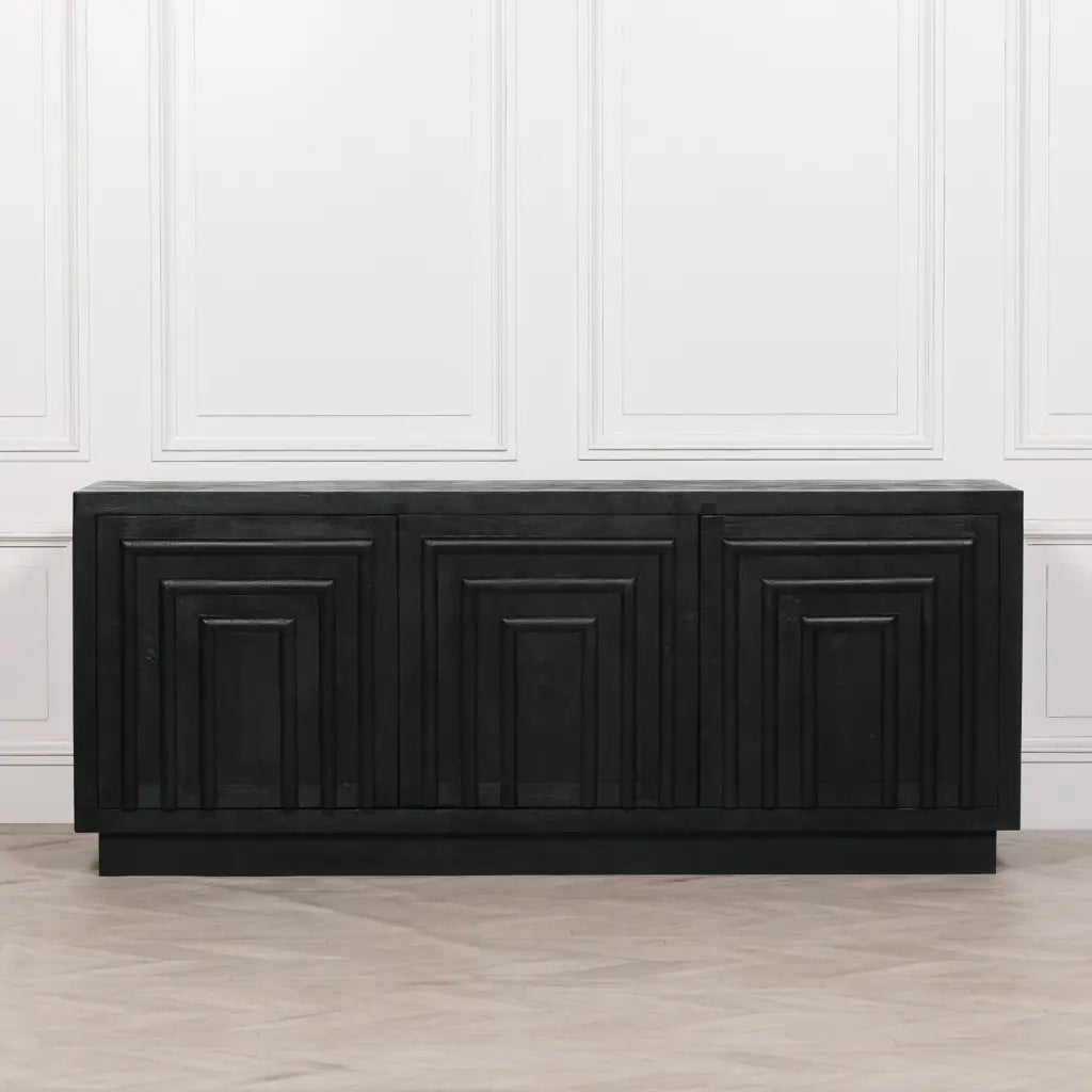 Black Wooden Contemporary Sideboard