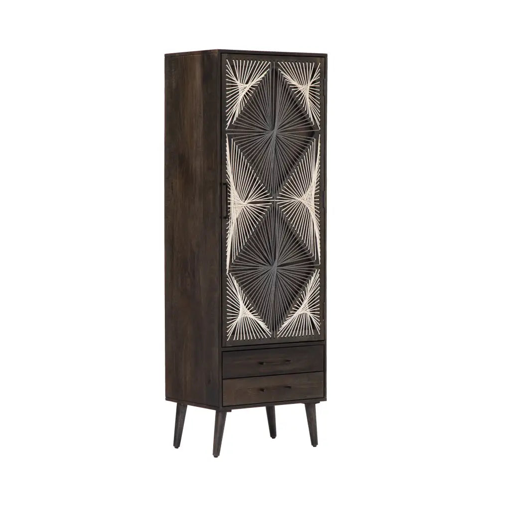 Boho Natural Tall Storage Cabinet