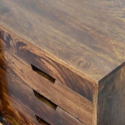 Chestnut Sliding Door Sideboard Cabinet