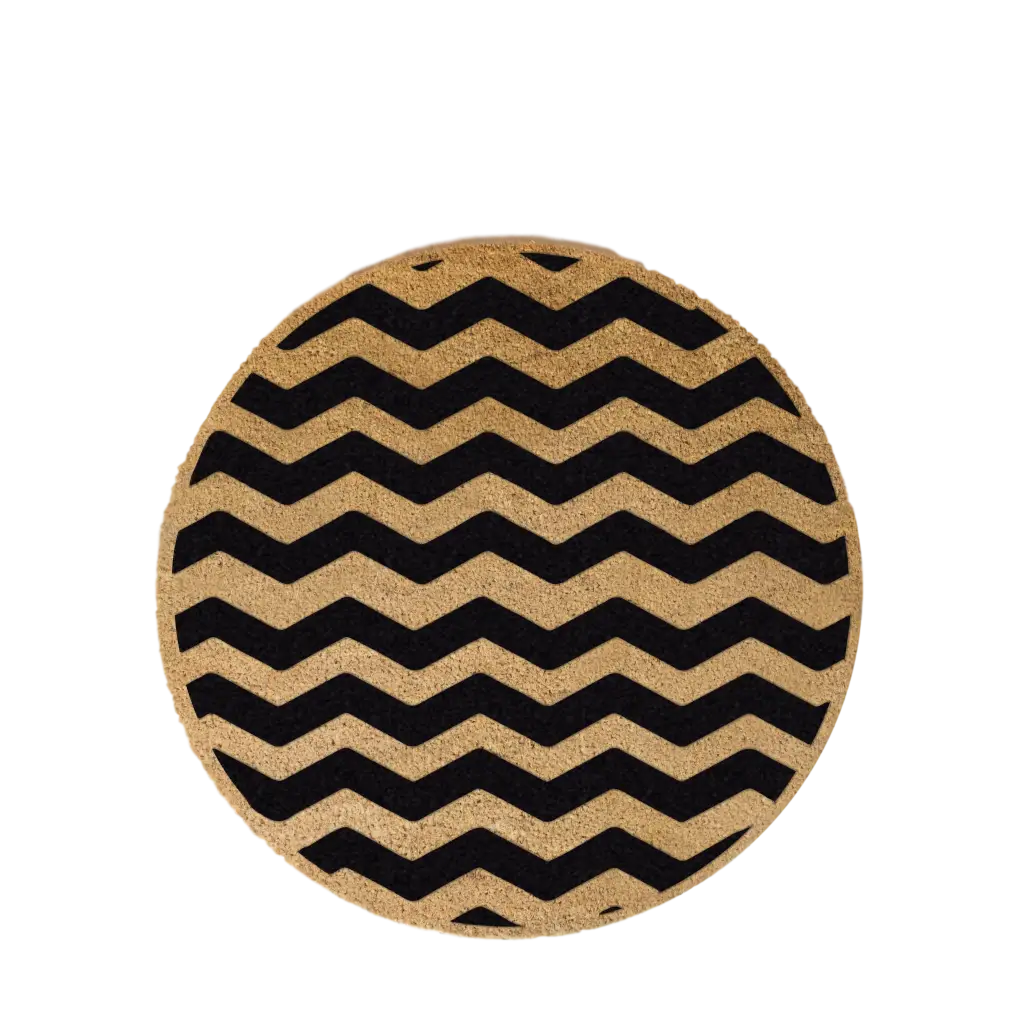 Chevron Circle Doormat