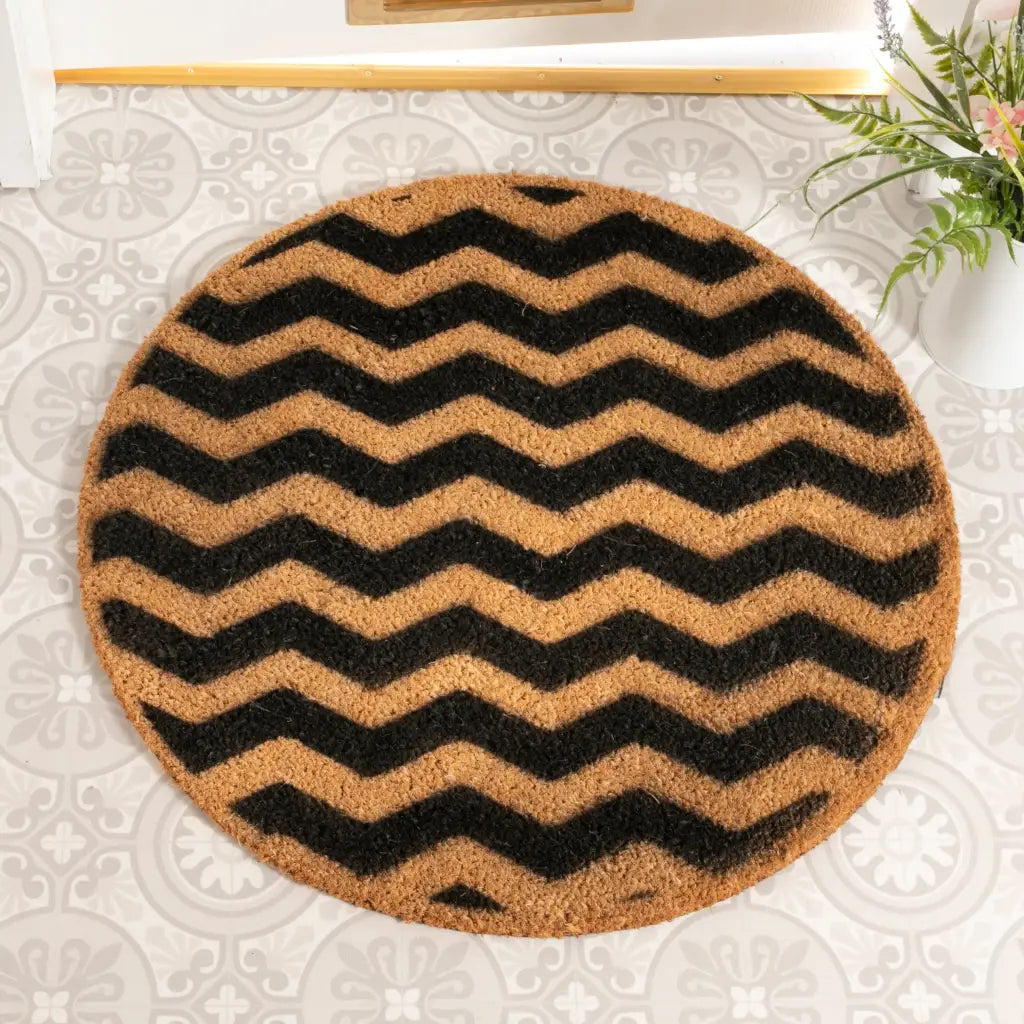 Chevron Circle Doormat