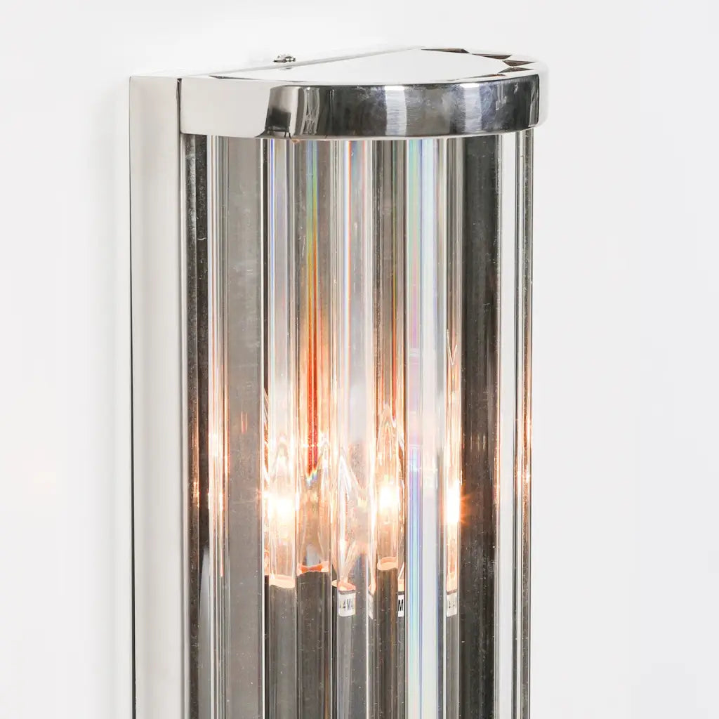 Chrome Art Deco Wall Light 55cm