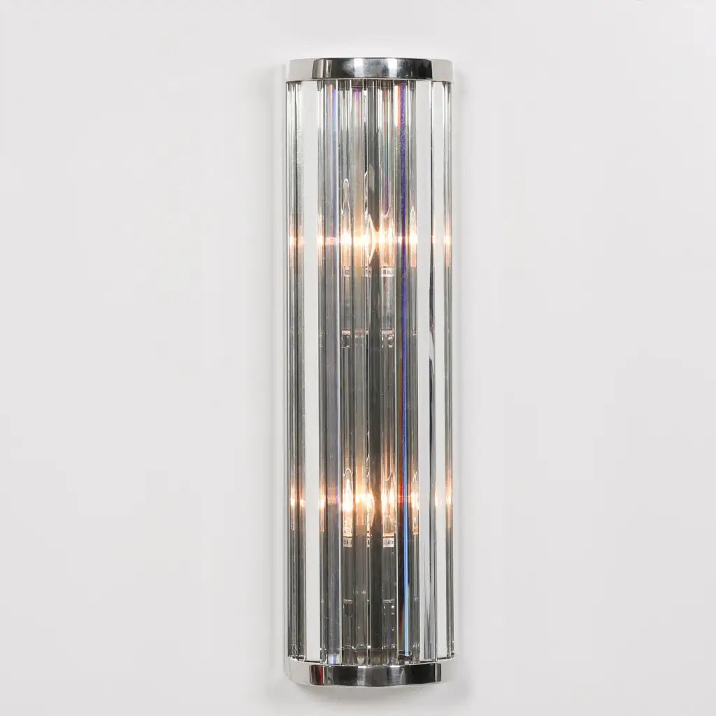 Chrome Art Deco Wall Light 55cm