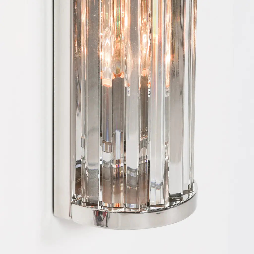 Chrome Art Deco Wall Light 55cm