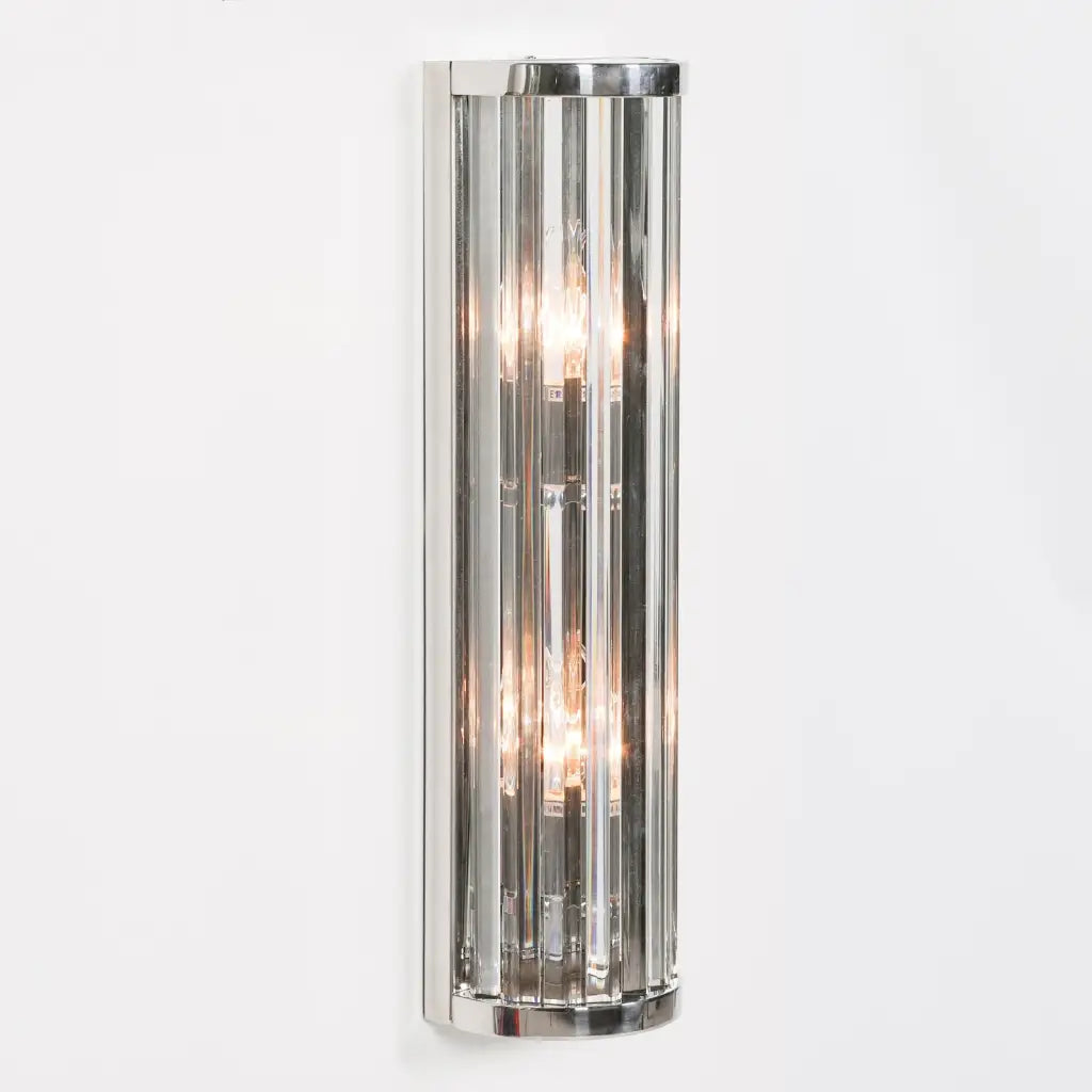 Chrome Art Deco Wall Light 55cm