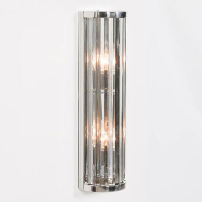 Chrome Art Deco Wall Light 55cm