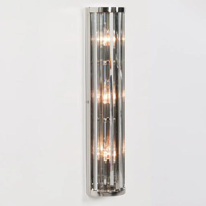 Chrome Art Deco Wall Light 71cm