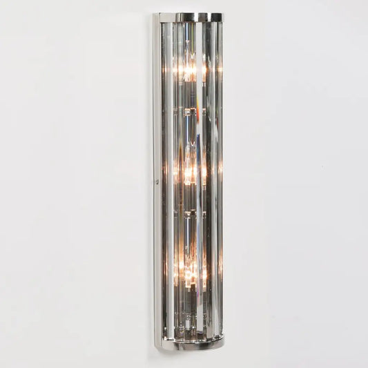 Chrome Art Deco Wall Light 71cm