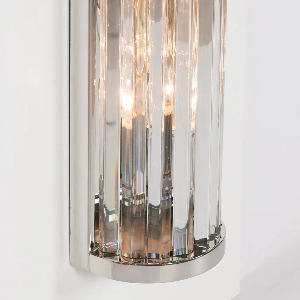 Chrome Art Deco Wall Light 71cm