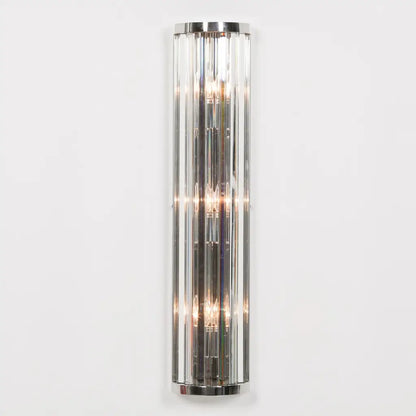 Chrome Art Deco Wall Light 71cm