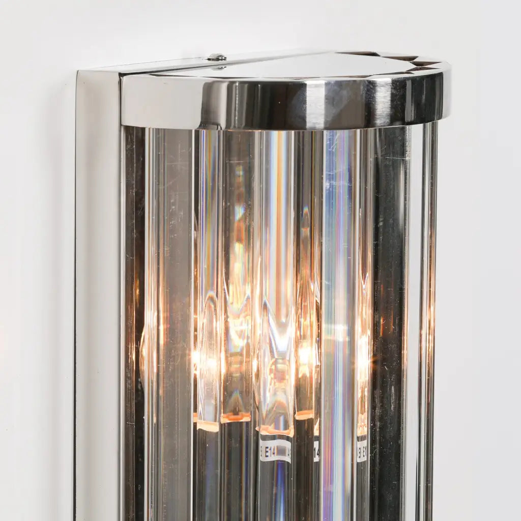 Chrome Art Deco Wall Light 71cm