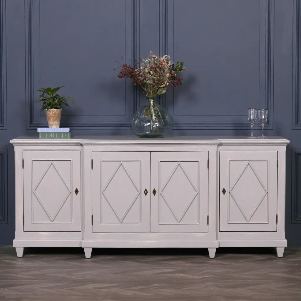 Classical Distressed Sideboard 206cm