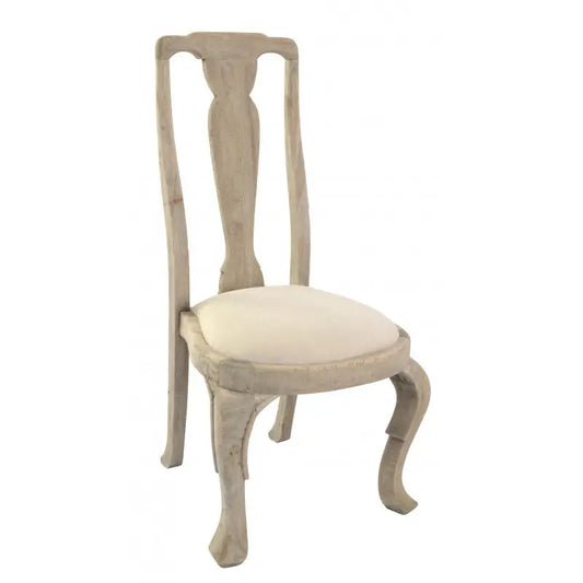 Dining Chair with a Tall Back and Upholstered Seat