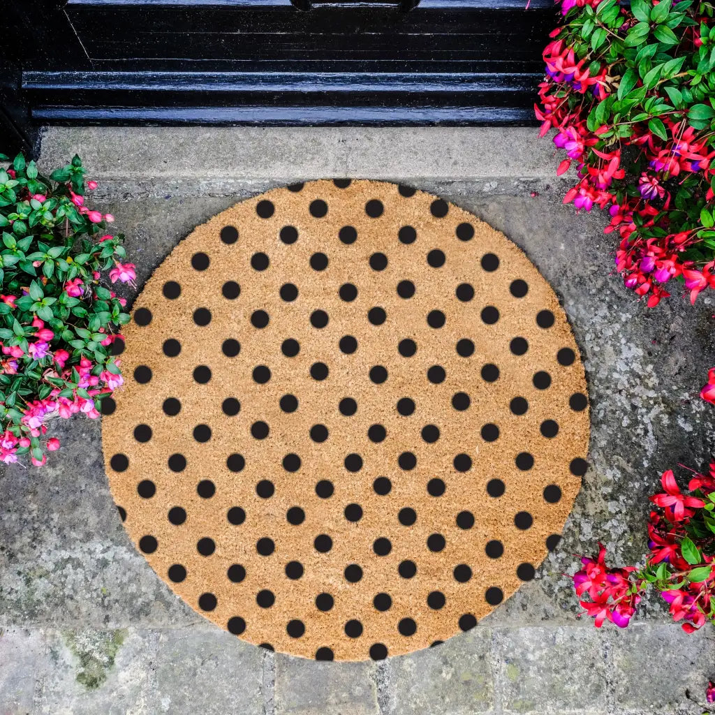 Dots Circle Doormat