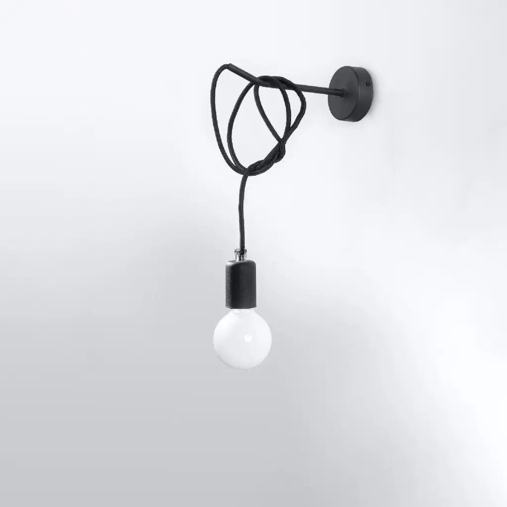 EDISON Black Wall Lamp