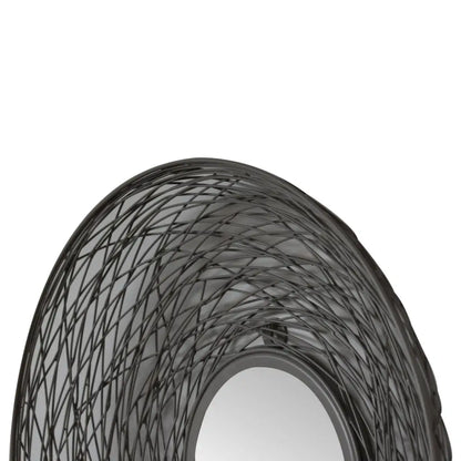 French Grey Round Nested Mirror