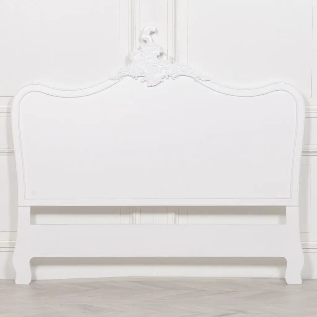 French White 4ft 6 Double Headboard