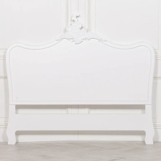 French White 4ft 6 Double Headboard