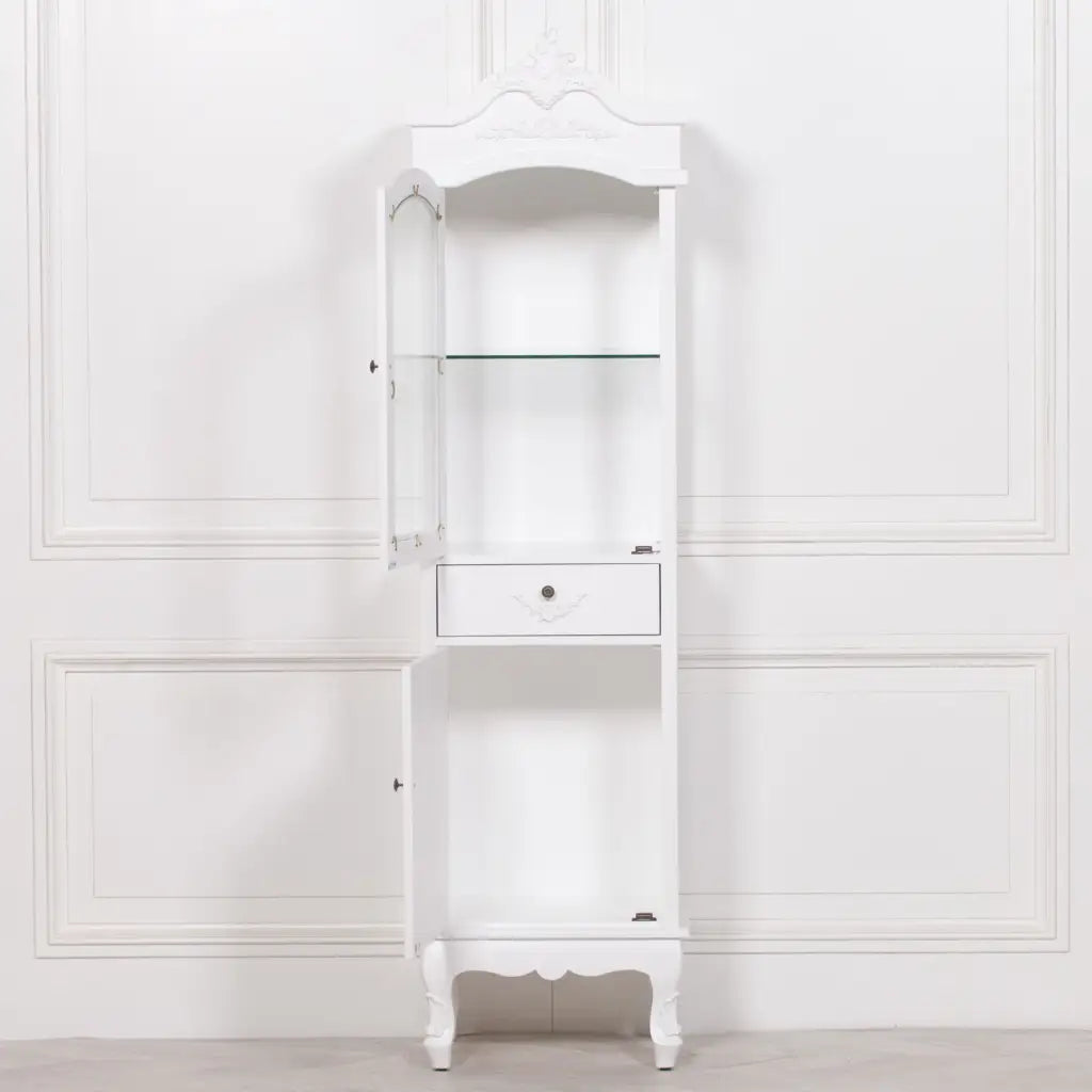 French White Display Cabinet