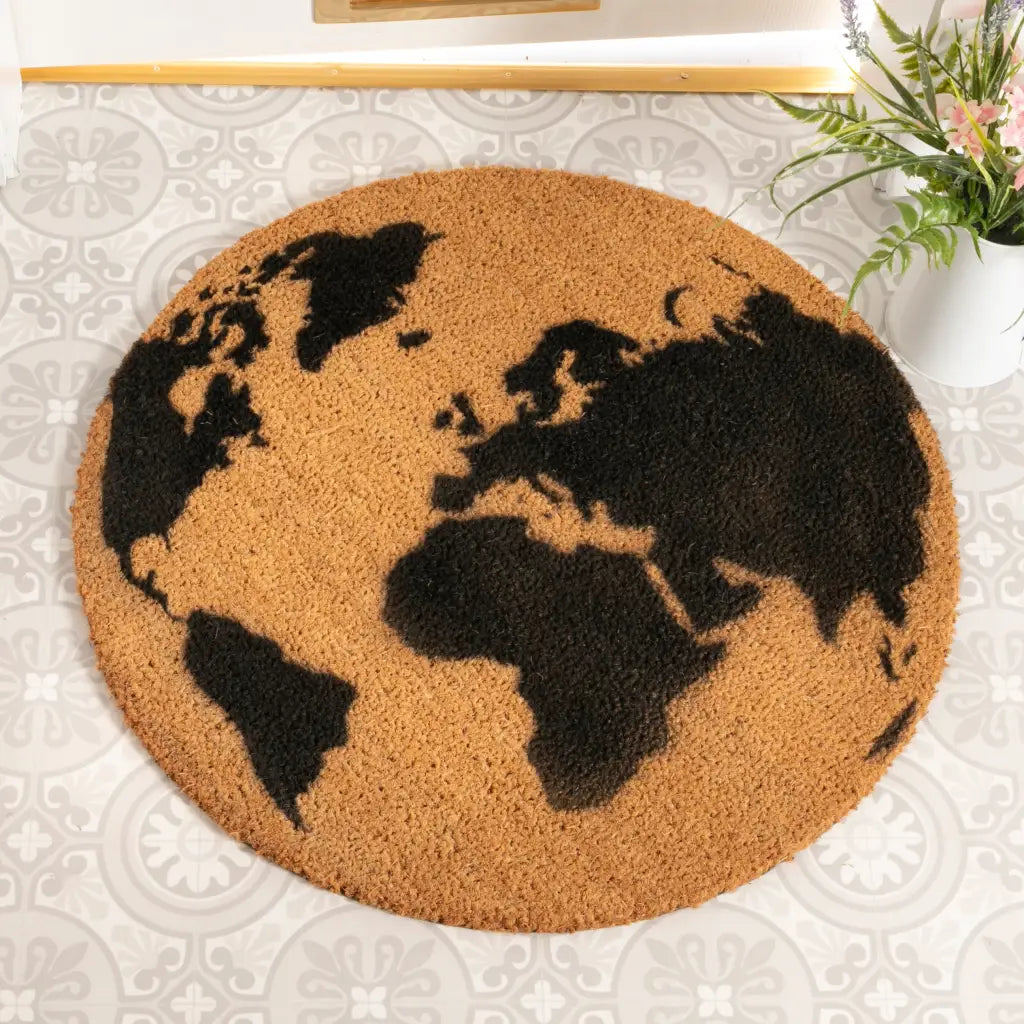 Globe Circle Doormat