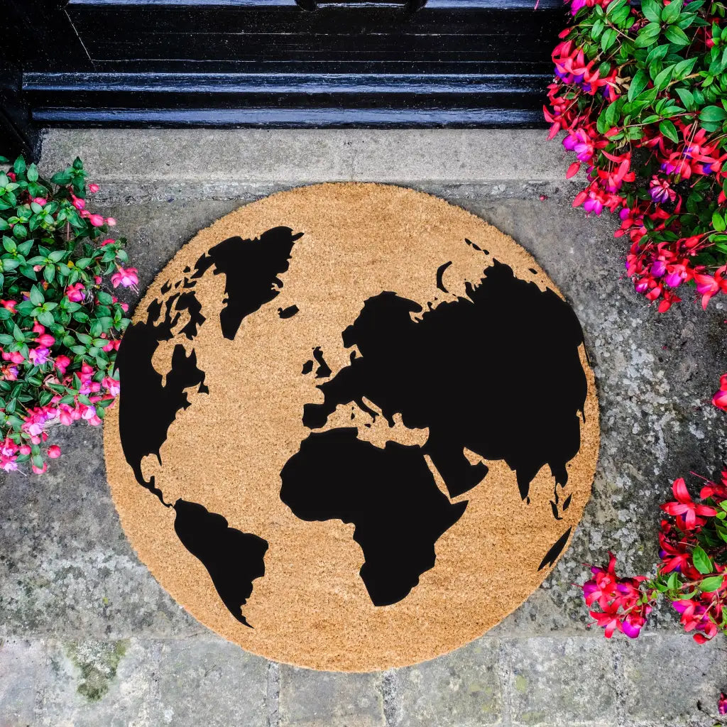 Globe Circle Doormat