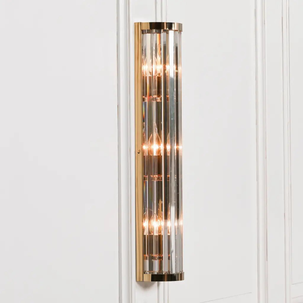 Gold Art Deco Wall Light 71cm