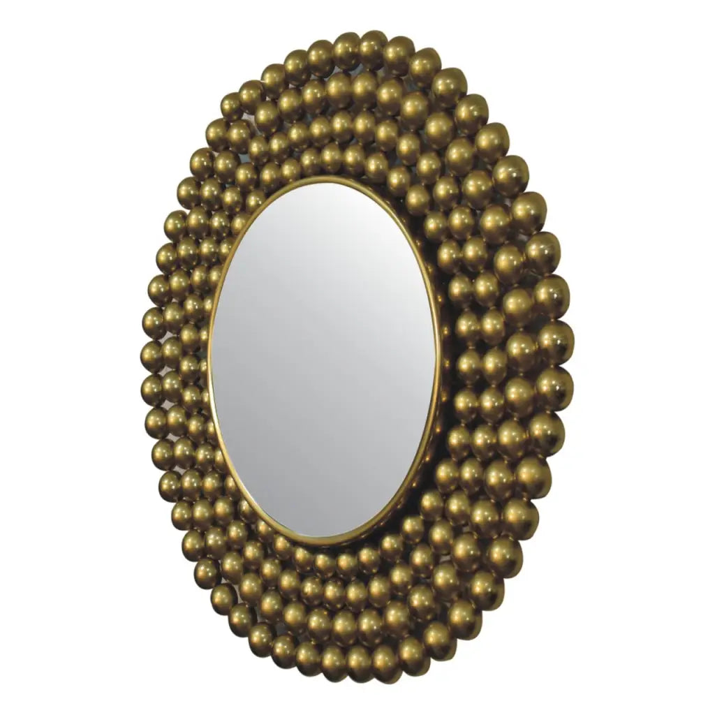 Gold Bubble Mirror Frame