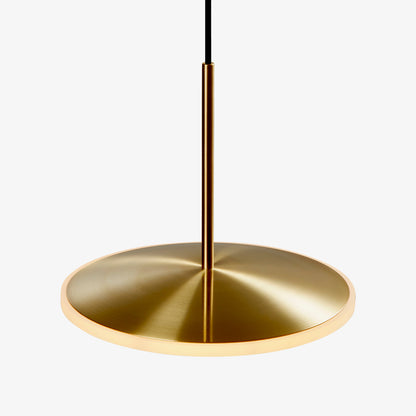 Graypants Chrona Dish10 Horizontal Pendant in Brass -