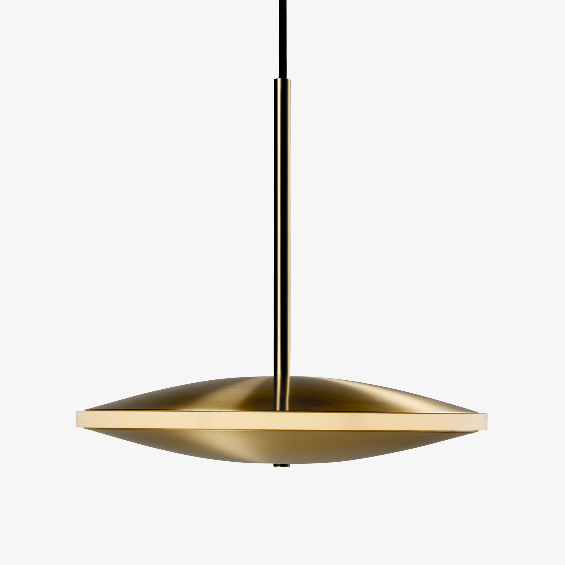 Graypants Chrona Dish10 Horizontal Pendant in Brass -