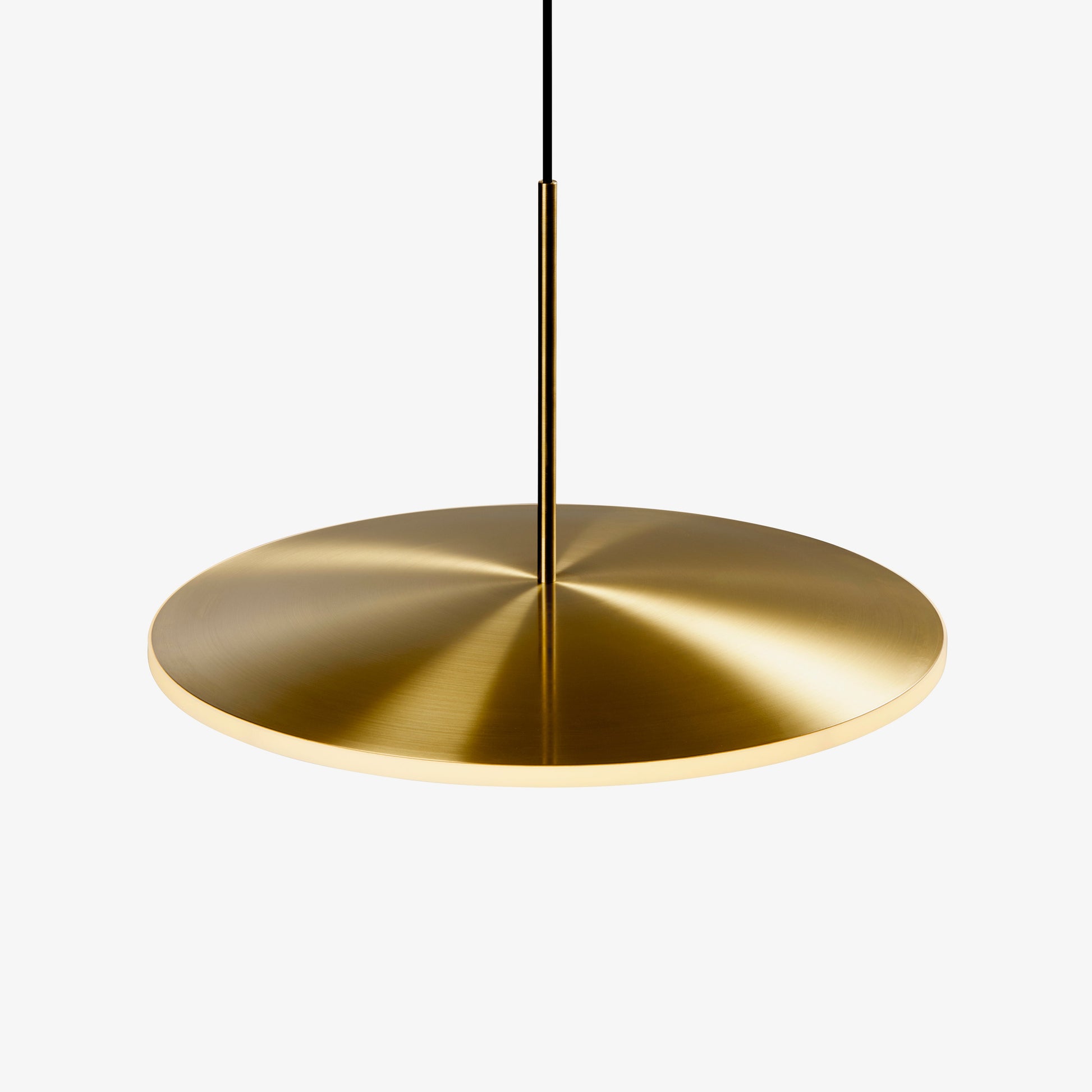 Graypants Chrona Dish17 Horizontal Pendant in Brass