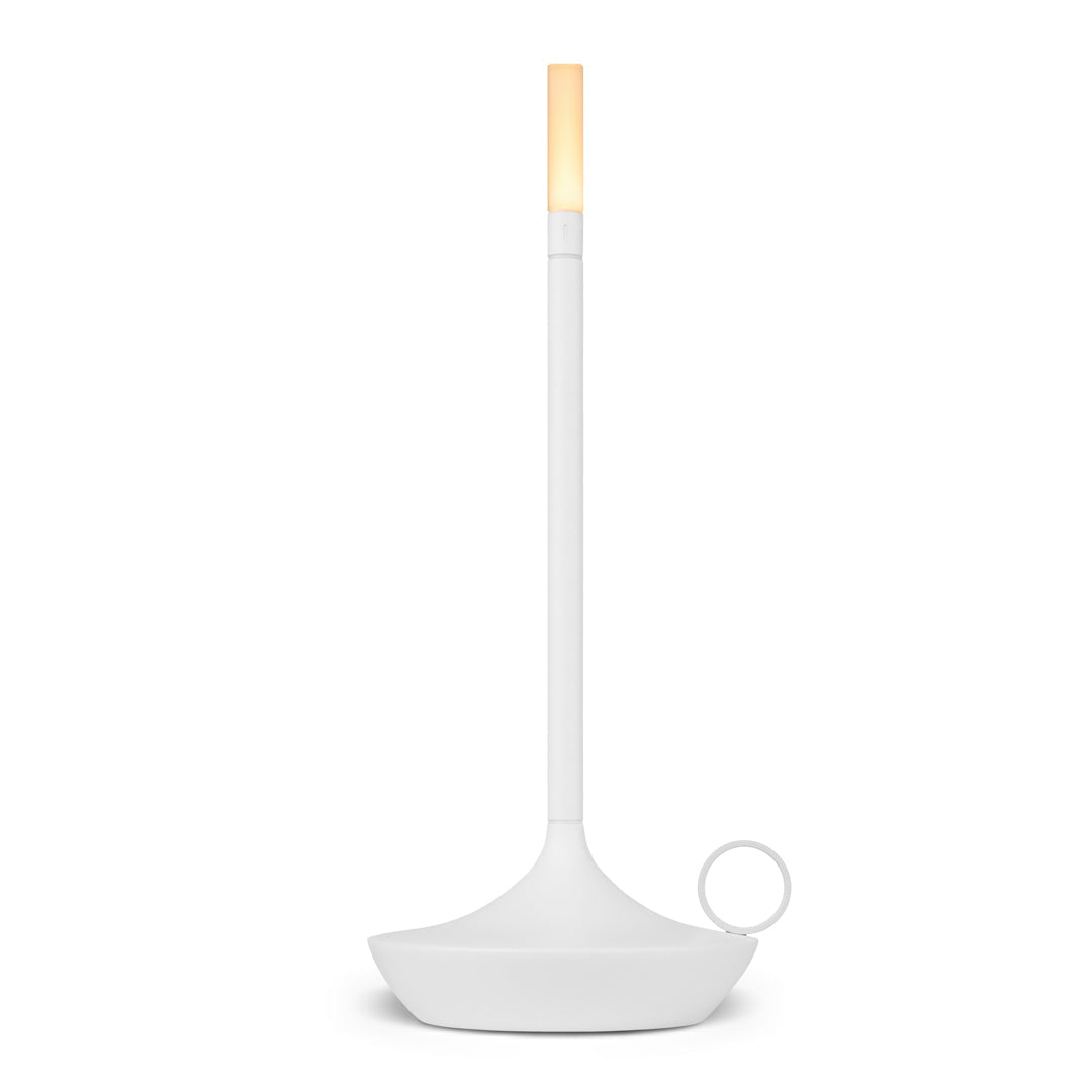 Graypants Wick Rechargeable Table Light, USB-C in White