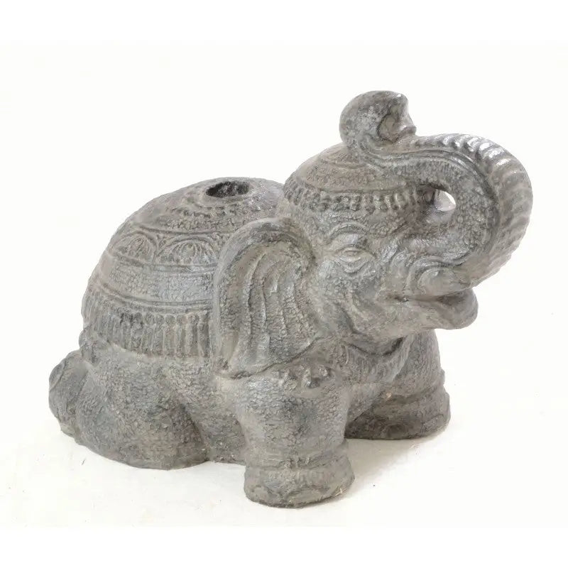 Grey Stone Elephant Parasol Stand