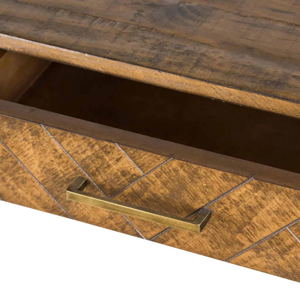 Havana Gold 2 Drawer Console Table