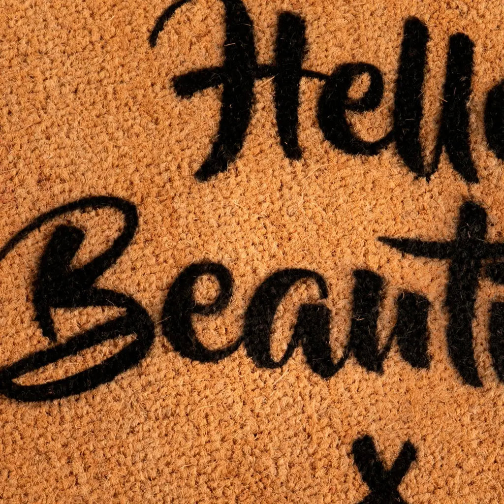 Hello Beautiful Circle Doormat