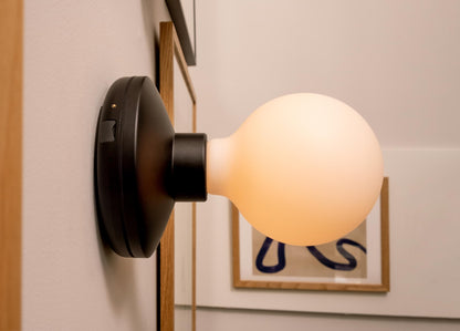 Humble Bee Black Frosted Wall Light