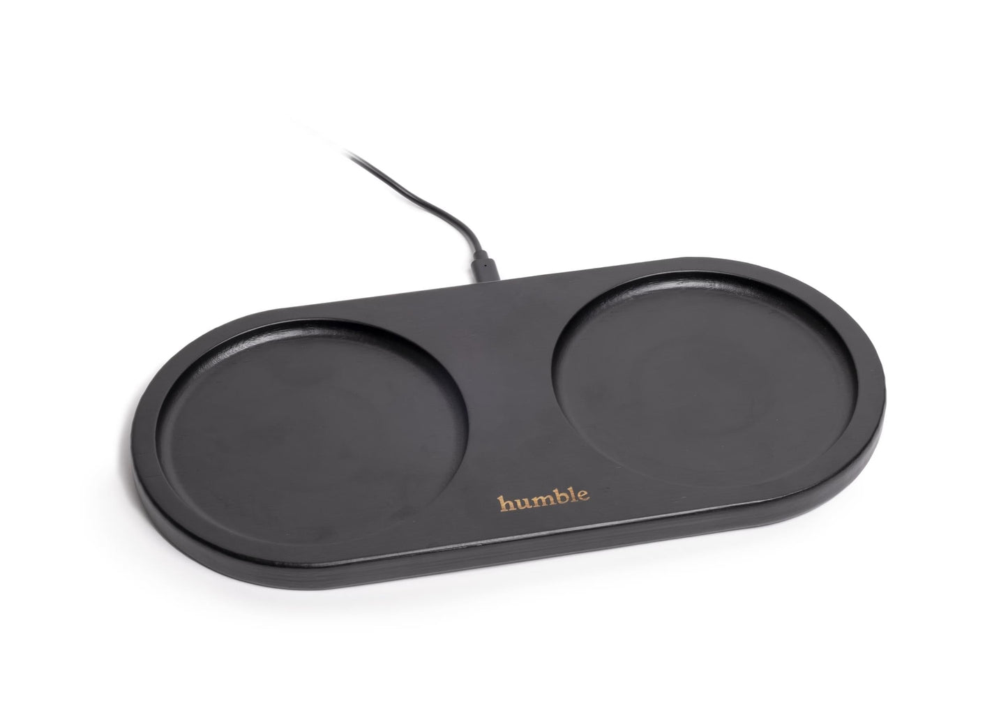 Humble Large Wireless Bamboo Double Charger - Humble One and Two