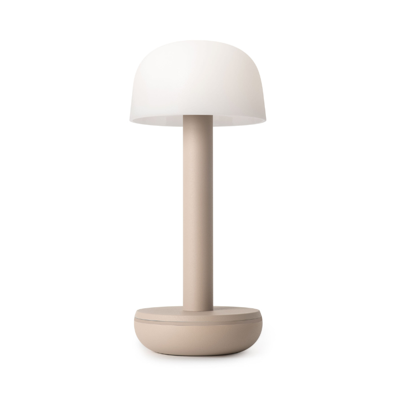 Humble Two Cable free Table Light in Beige with PC Frosted Shade