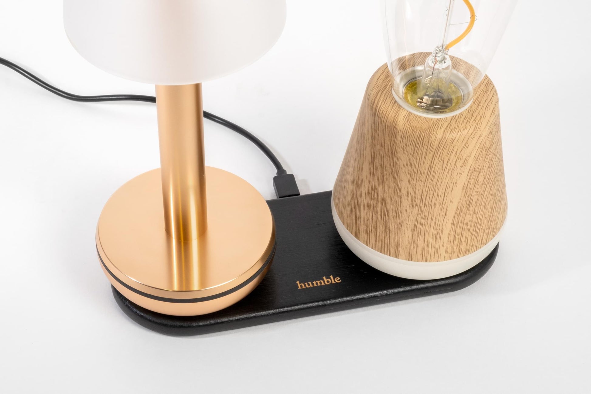 Humble Wireless Bamboo Double Charger - Humble One and Two