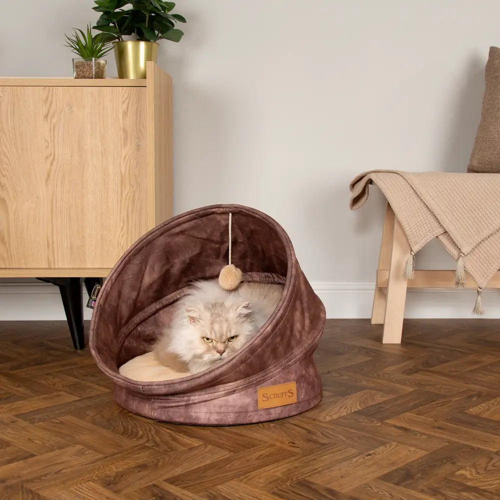 Kensington Cat Bed in Chocolate - Pet Bed