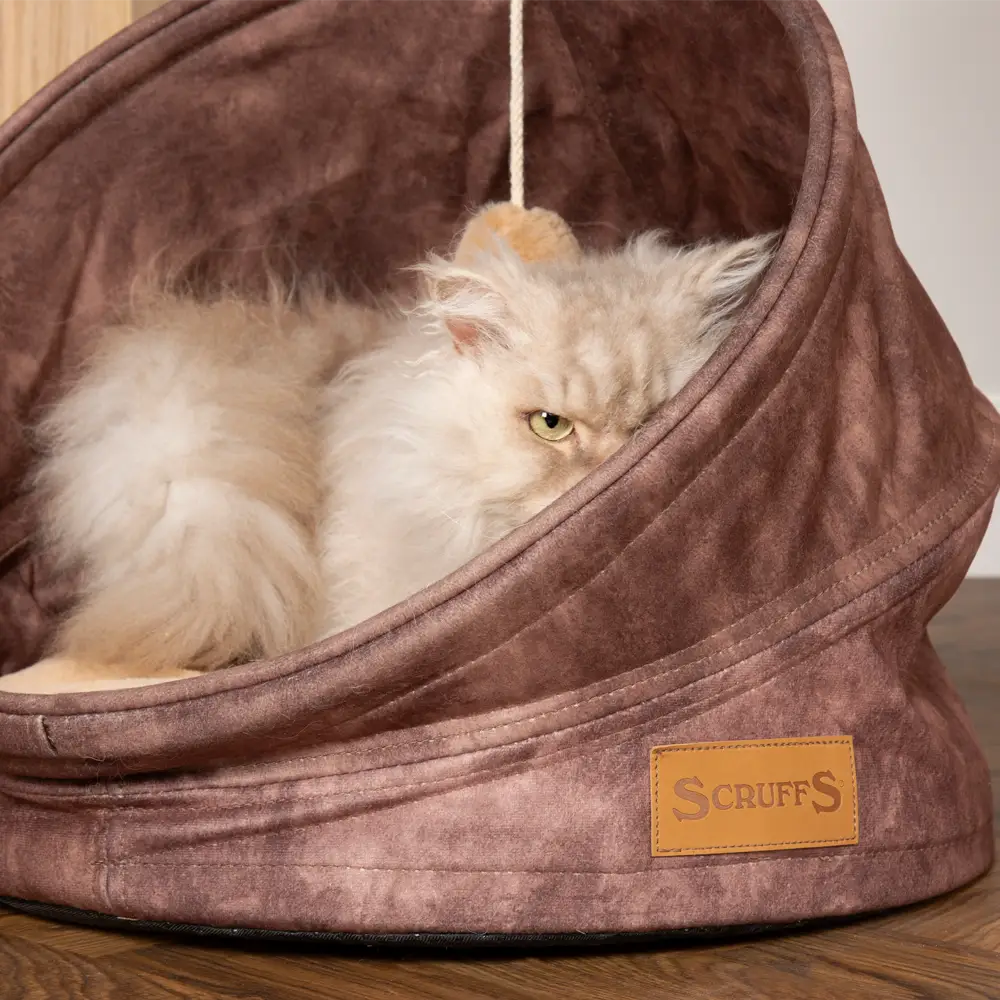 Kensington Cat Bed in Chocolate - Pet Bed