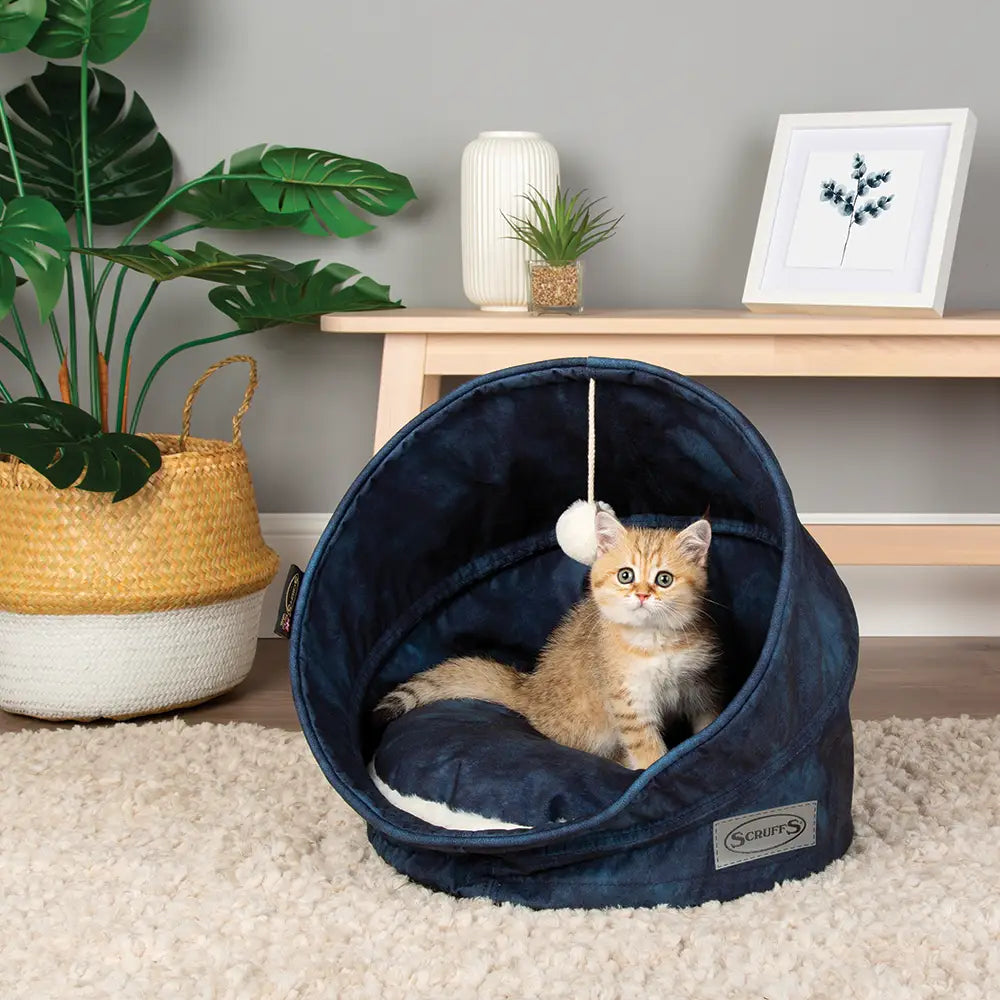 Kensington Cat Bed in Navy