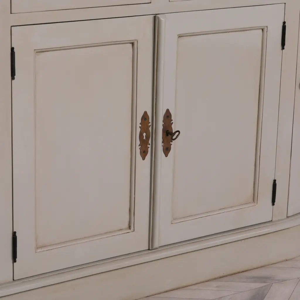 Large Grey Dresser Display Cabinet