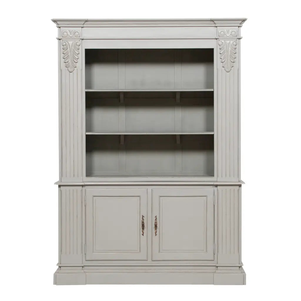 Large Grey Open Bookcase