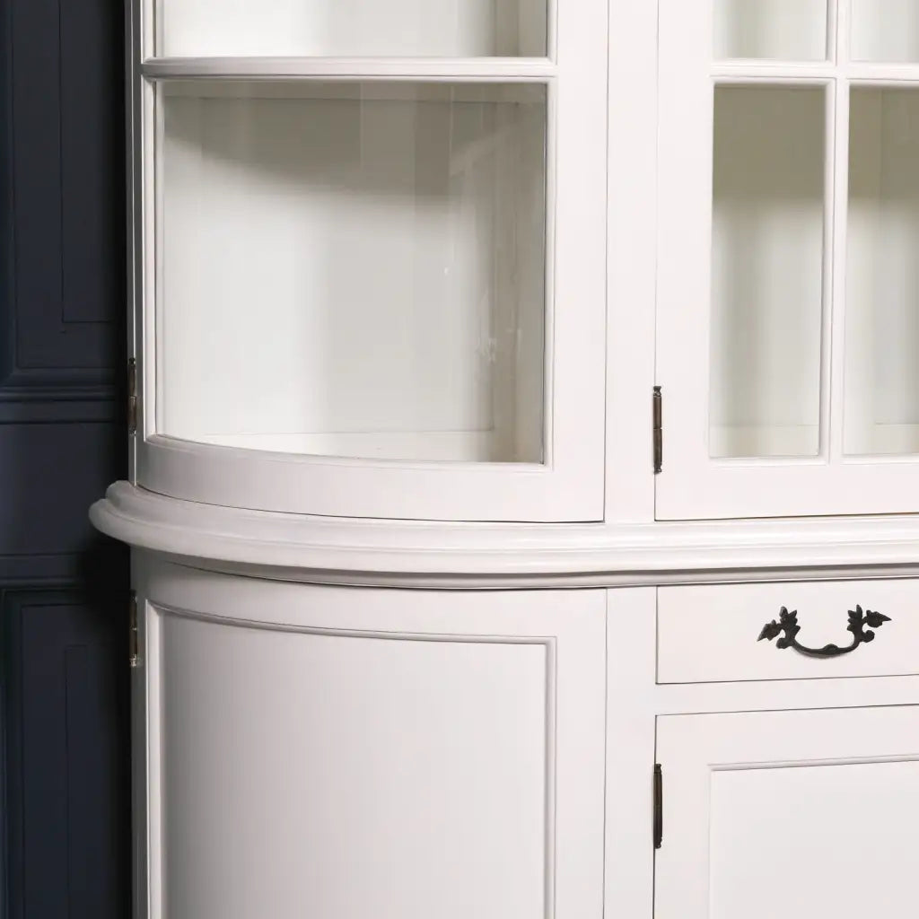 Large White Dresser Display Cabinet