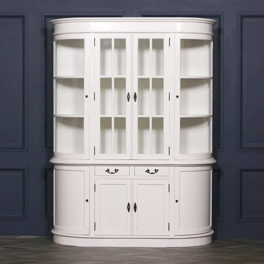 Large White Dresser Display Cabinet