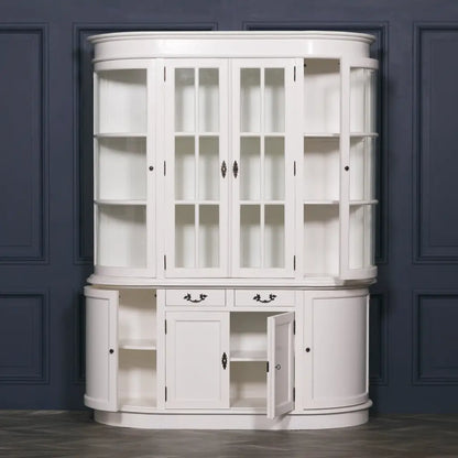 Large White Dresser Display Cabinet