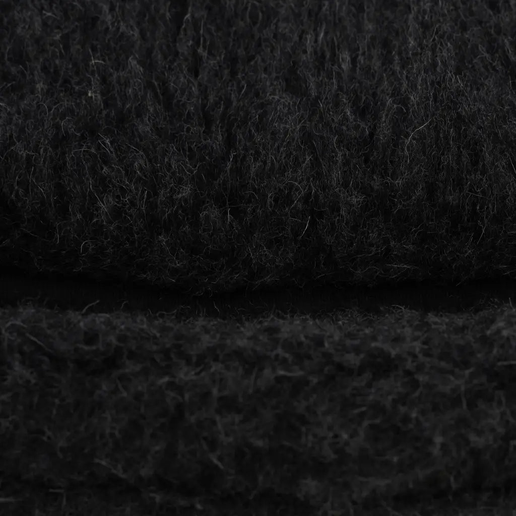 Merino Wool Large Pet Bed - Black